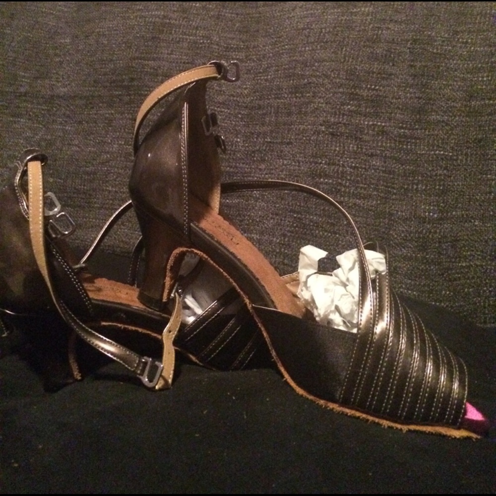 Elegant Black Strappy Heels